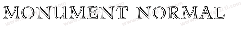 monument normal字体转换
